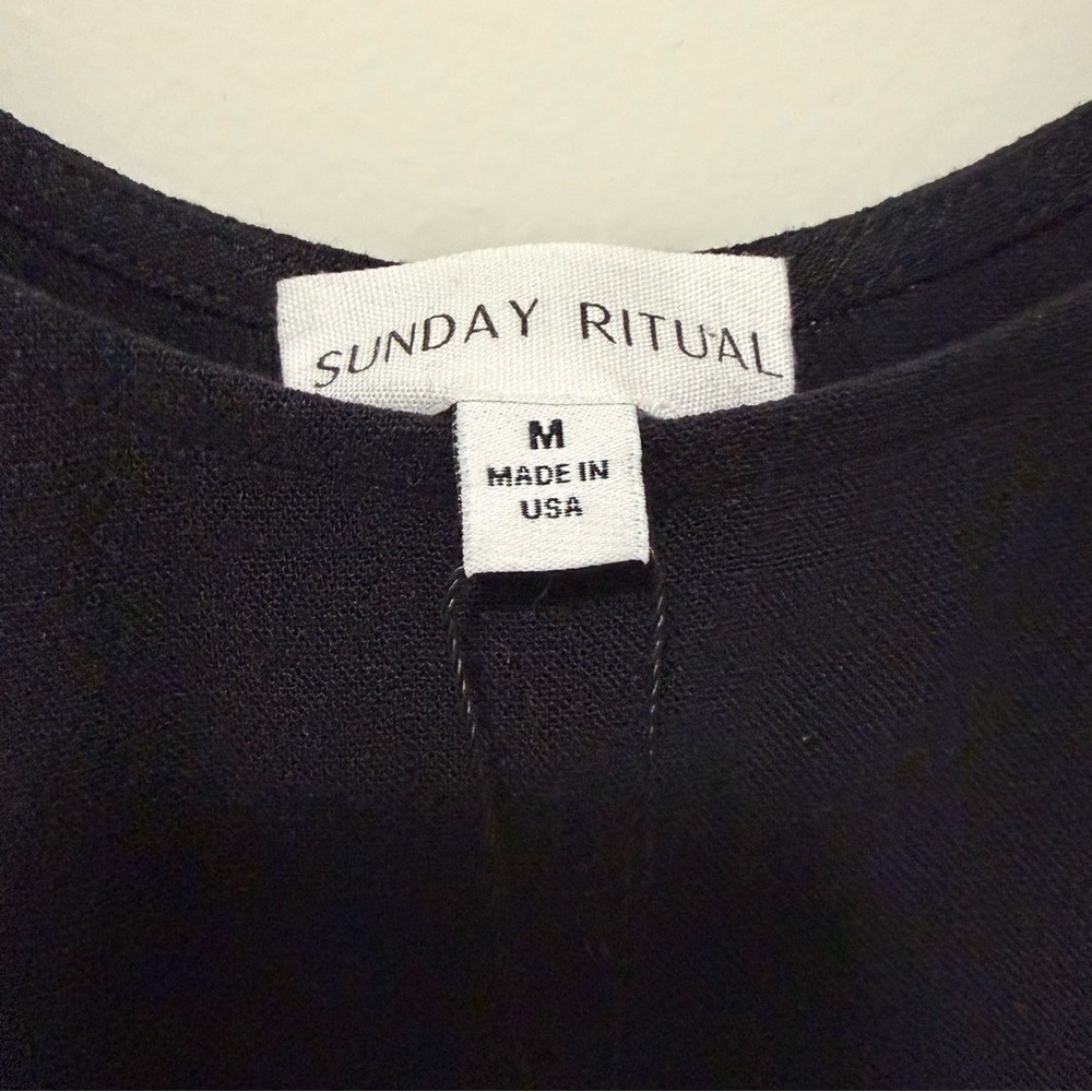SUNDAY RITUAL Rhea Dress - Black Medium NWT - Picture 7 of 8